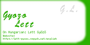 gyozo lett business card