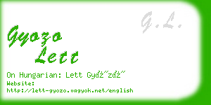 gyozo lett business card